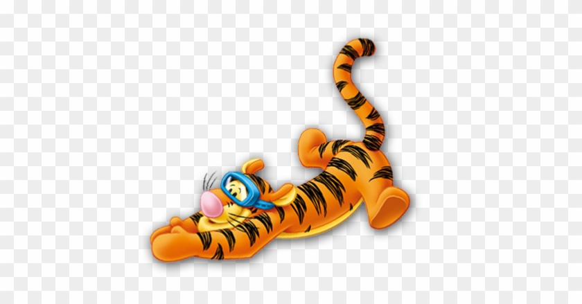 Tiger Clipart Swimming - Personalised Tigger Card #277315