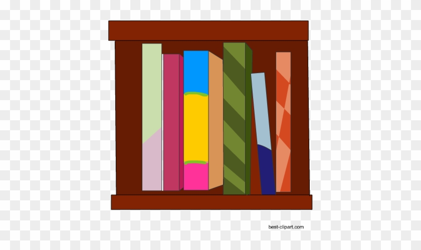 Books Inside A Shelf Clipart - Clip Art #277374