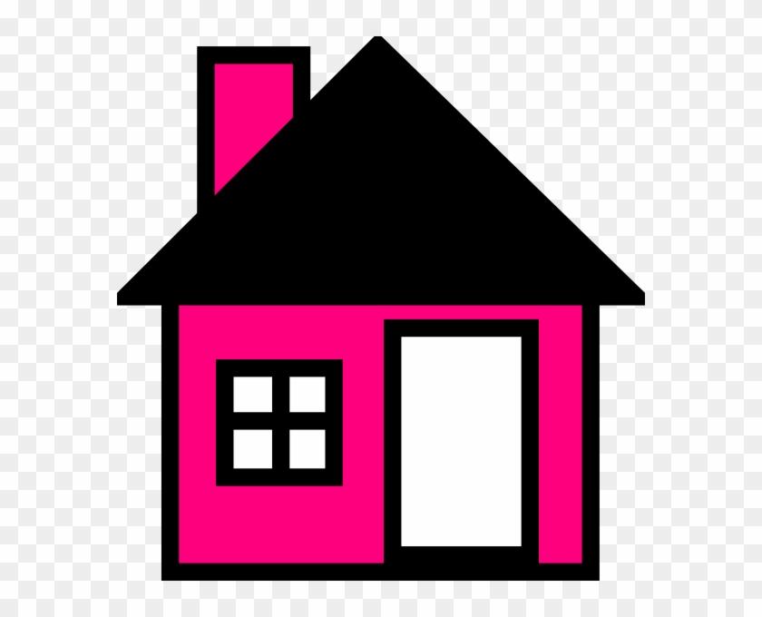 Pink House The Clip Art - House Clip Art #277628