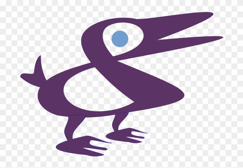 Free Duck - Cartoon Purple Duck Shower Curtain #277938