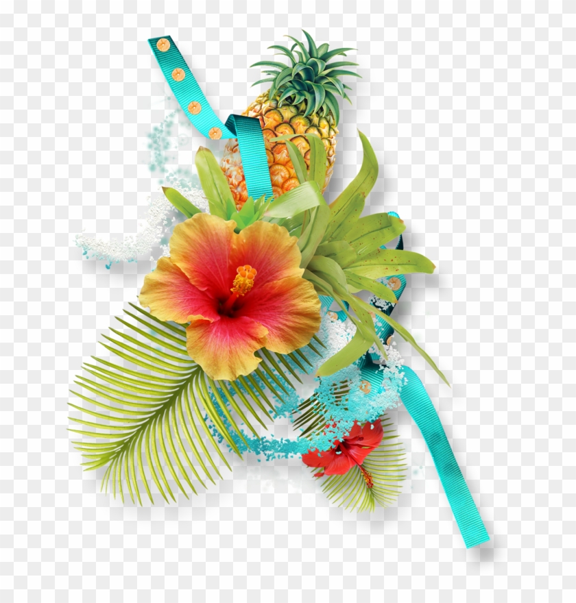 Hibiscus Clipart Download - Pen-pineapple-apple-pen Basic Tees #278355