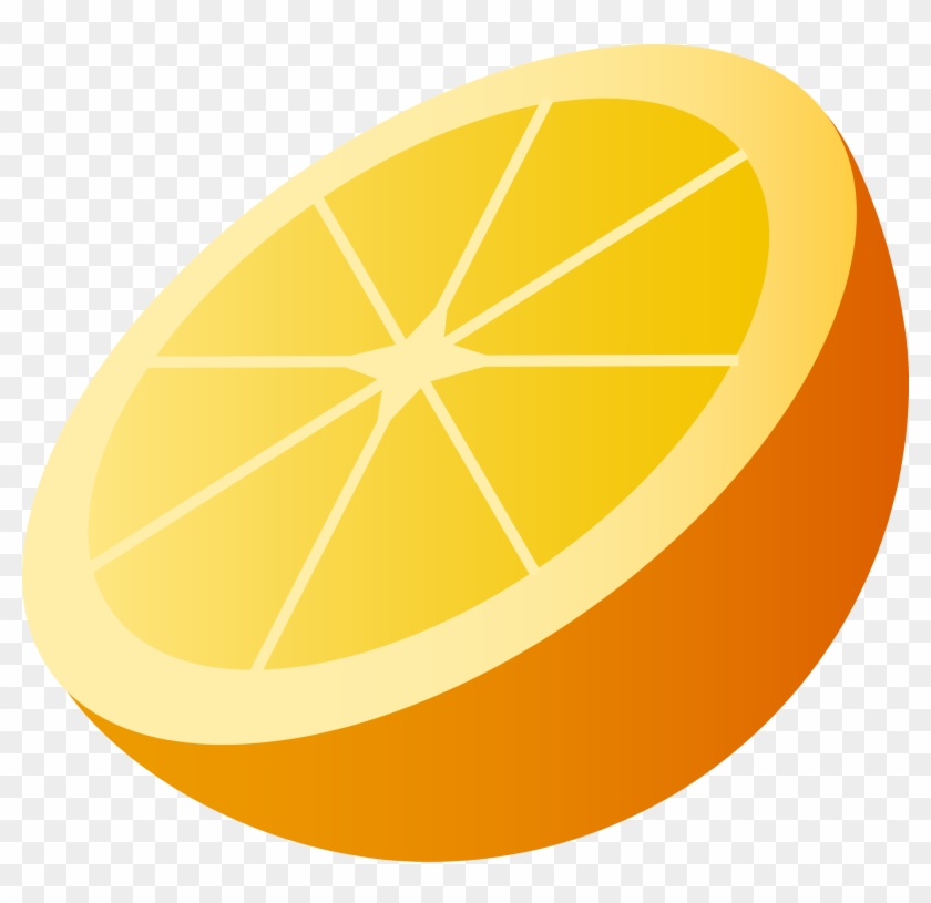 Orange - Half Clipart #278657