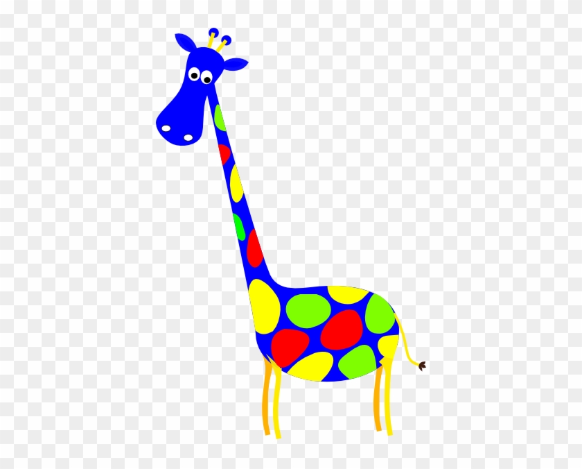 Download Blue Spotted Giraffe Svg Clip Arts 390 X 596 Px Orange Giraffe Clip Art Free Transparent Png Clipart Images Download