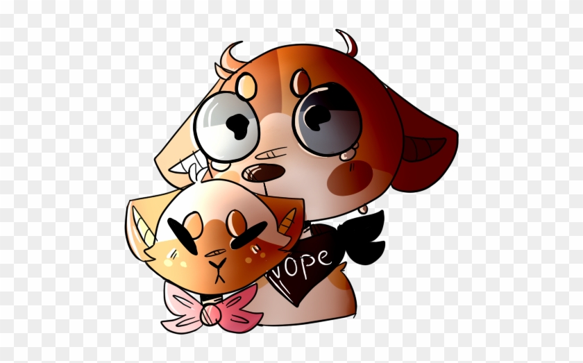 Doggo With The Nope And Kitto With The Bow Thing By - Cartoon #279250