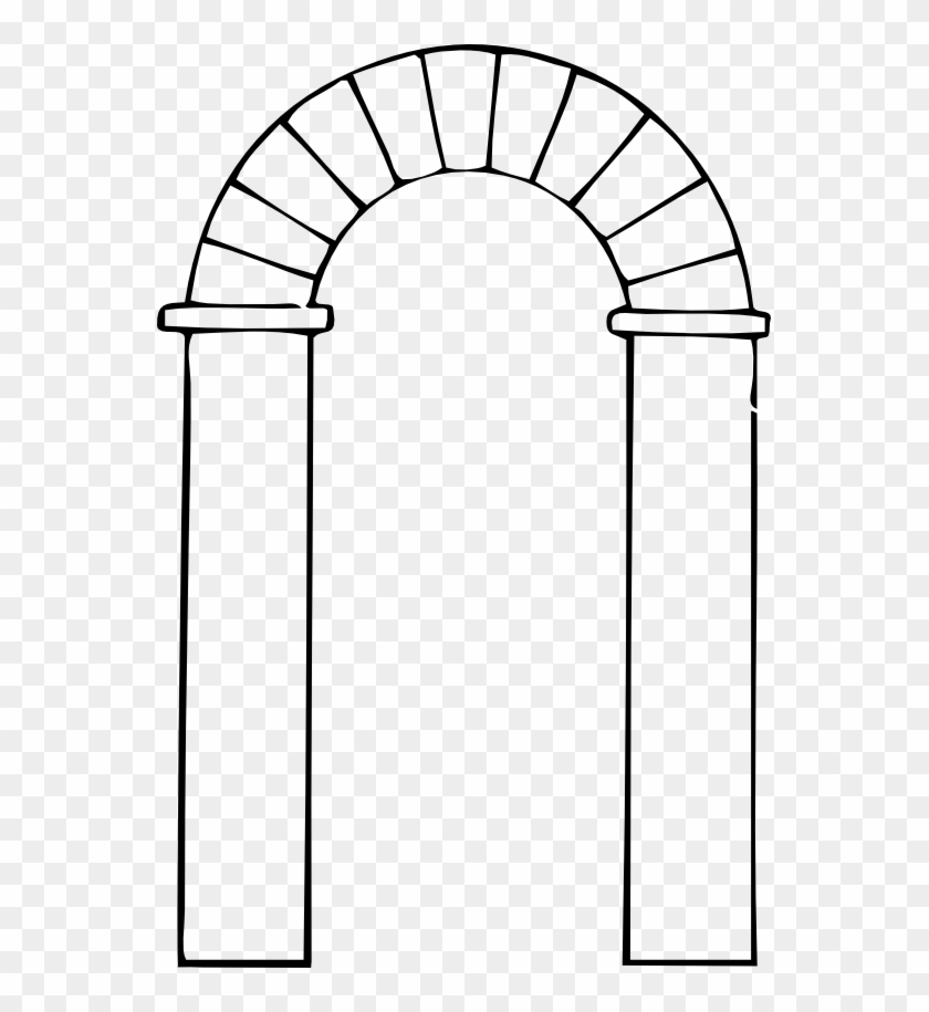 Arch Types 1 Black White Line Art 555px - Arch Clip Art #279670