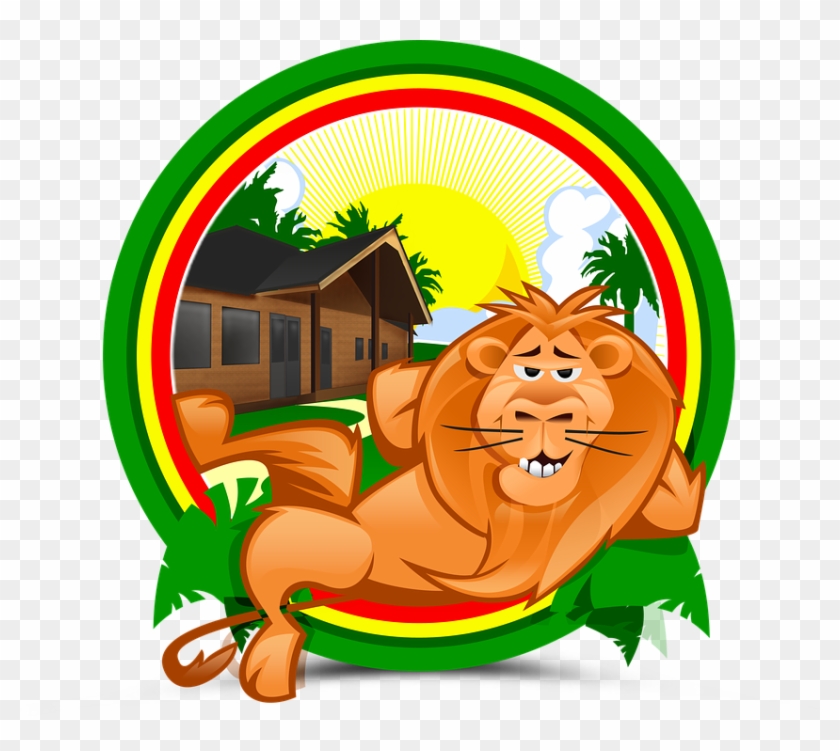 Cartoon Lion Pic 7, - Lion Rasta Lapel Pin #279812