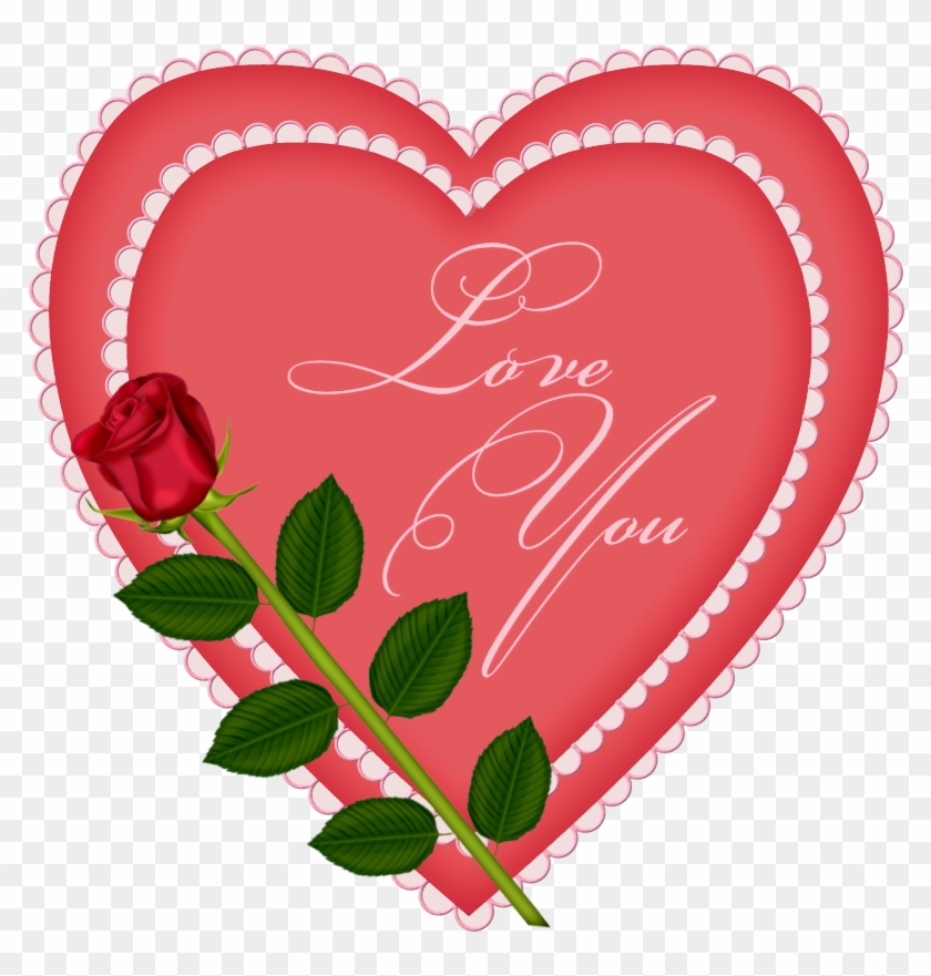 Heart Rose Clip Art - Heart Rose Clip Art #280700