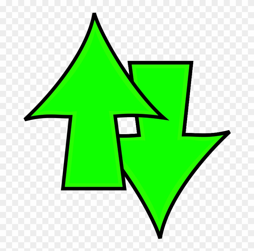 Arrow Clipart Up And Down Green Arrow Up And Down Free