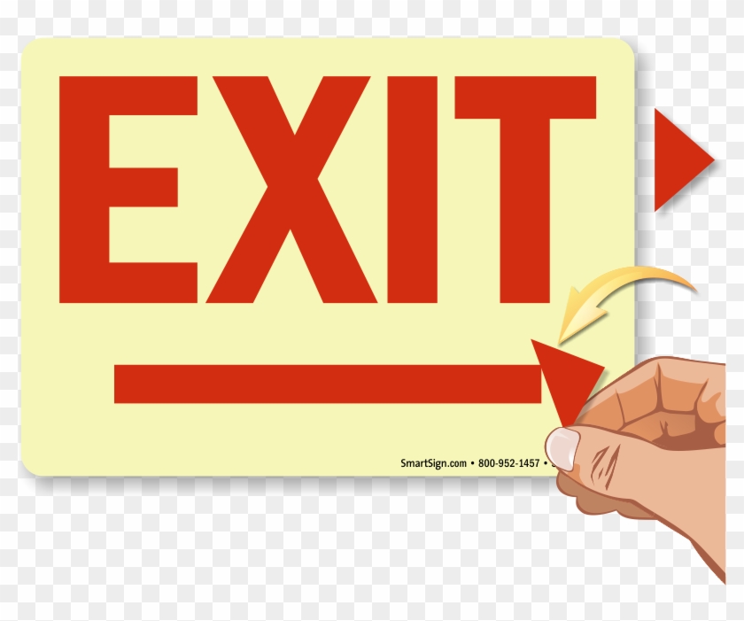 Directional Exit Signs With Arrows - Fire Exit #281403