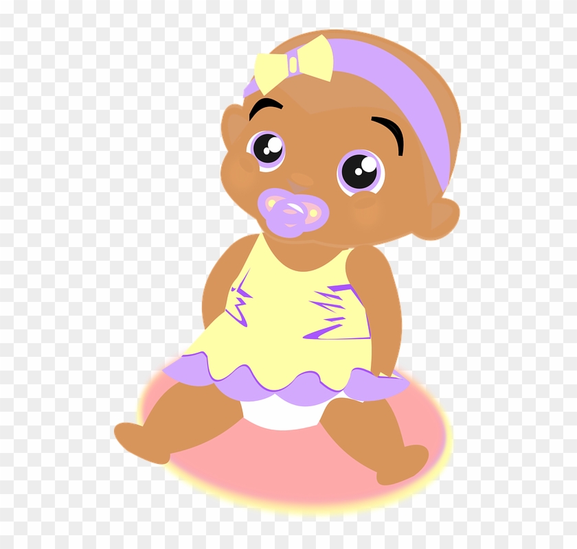 Cartoon Baby Girl Pictures 9, Buy Clip Art - Clip Art Baby Black #281883