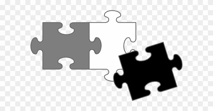 Black Puzzle Pieces Clip Art - Clip Art #283687