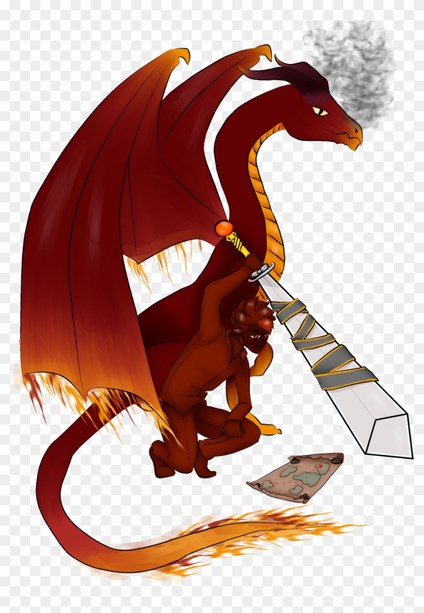 Warrior Dragon Transparent Background By Candellakokoro - Transparent Background Dragon Transparent #284085