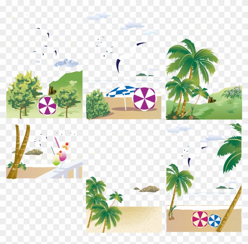 Praia Beach Euclidean Vector - Praia Beach Euclidean Vector #284341