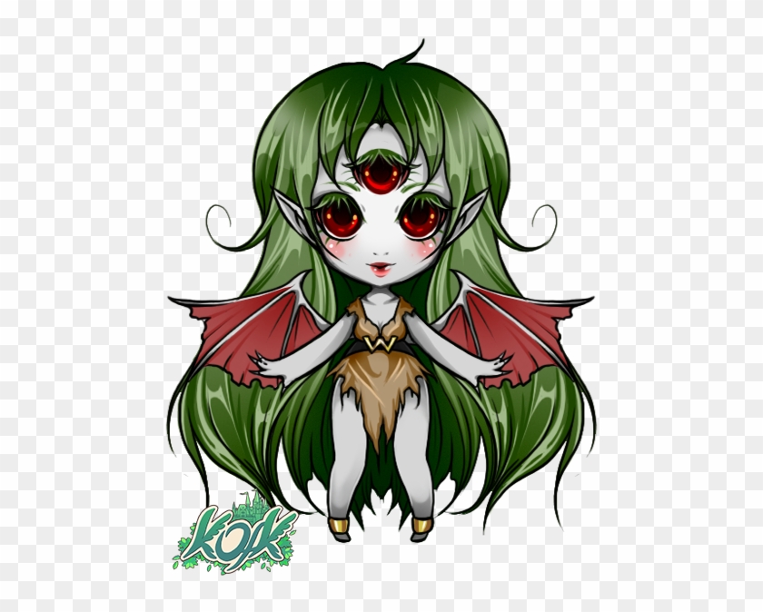 Light magic chibi devils clover retribution. Тиби демон. Чиби демон девушка.