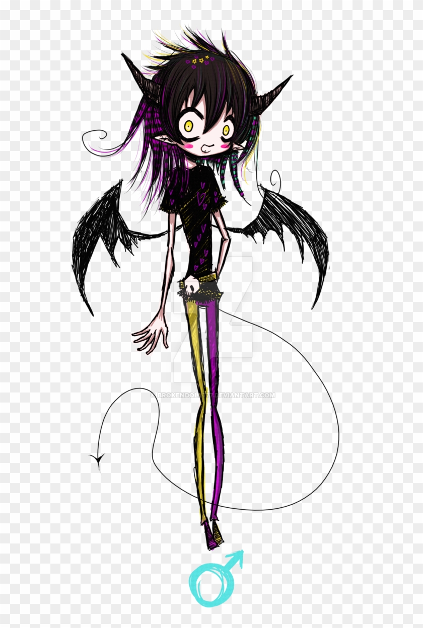 Custom Emo Demon Boy  Anime Doll Boy Drawing  Free Transparent PNG  Clipart Images Download