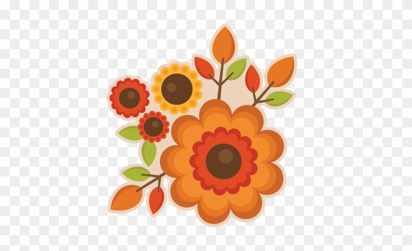 Autumn Flowers Cliparts - Fall Flowers Clipart #285222