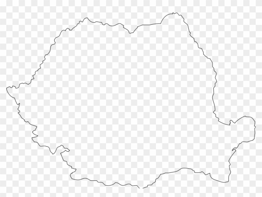 Romania Outline Clipart, Vector Clip Art Online, Royalty - Line Art #285459