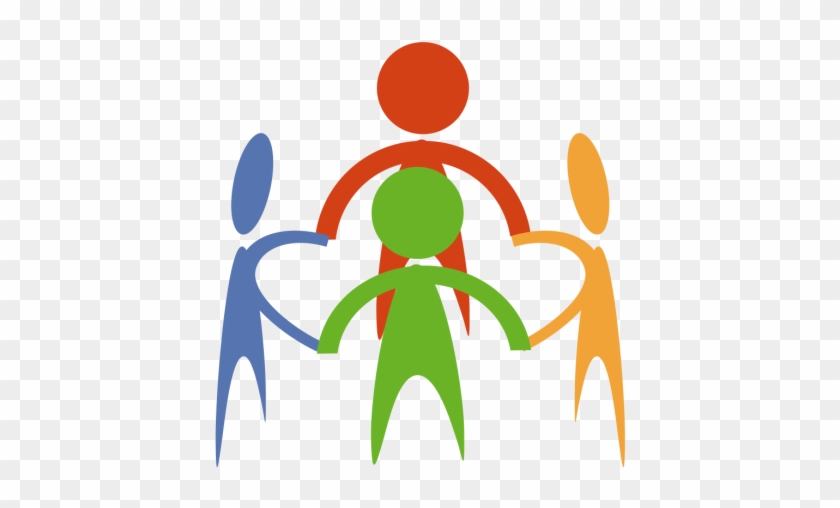 Support System Clipart - Cartoon People Holding Hands - Full Size PNG ...