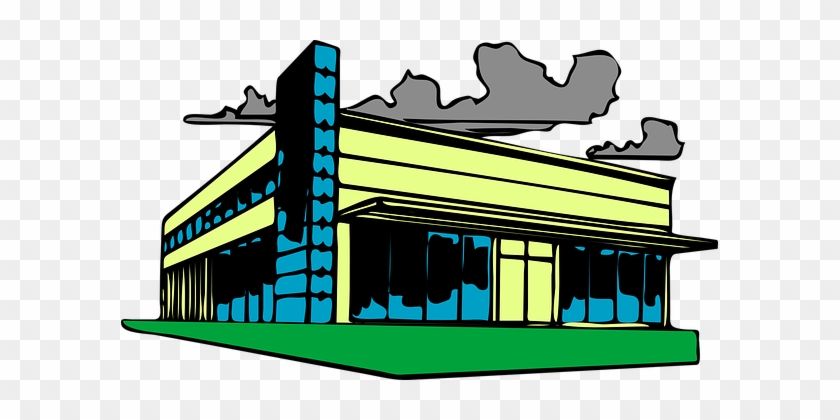 Building Factory Workshop Company Plant Pr - Commercial Real Estate Clip Art #286318