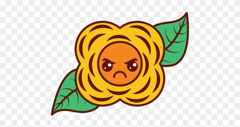 angry yellow flower kawaii cartoon character vector graphics free transparent png clipart images download angry yellow flower kawaii cartoon