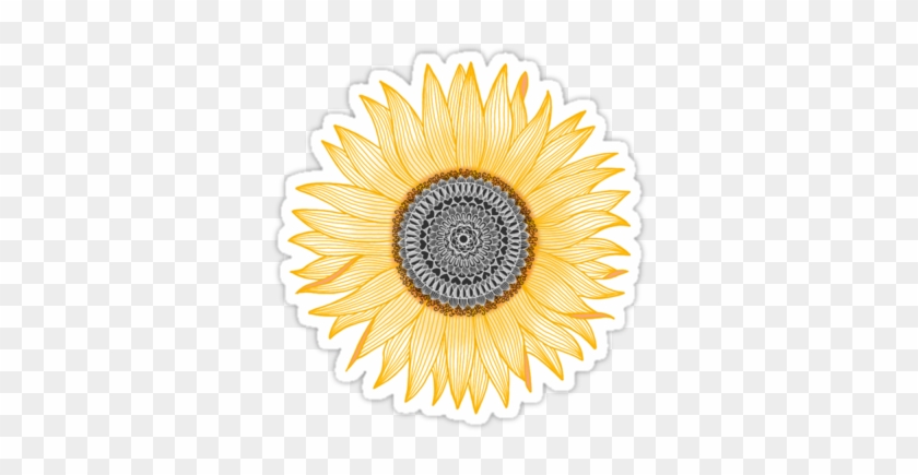 Golden Mandala Sunflower • Also Buy This Artwork On - Sunflower Mandala #286553