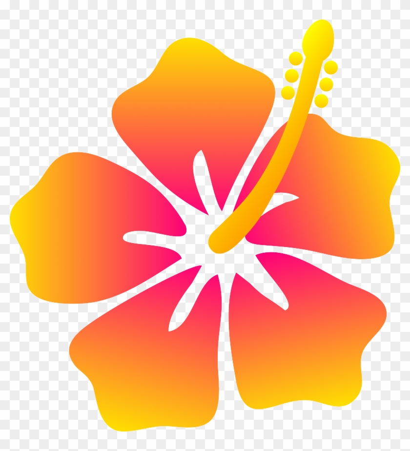 Free Flower Clipart Outline 26360 Free Flower Clip - Hawaiian Flower Clipart #288239