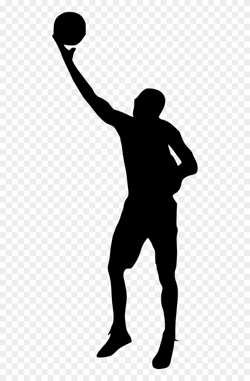 Free Download - Basketball Player Silhouette Png #288934