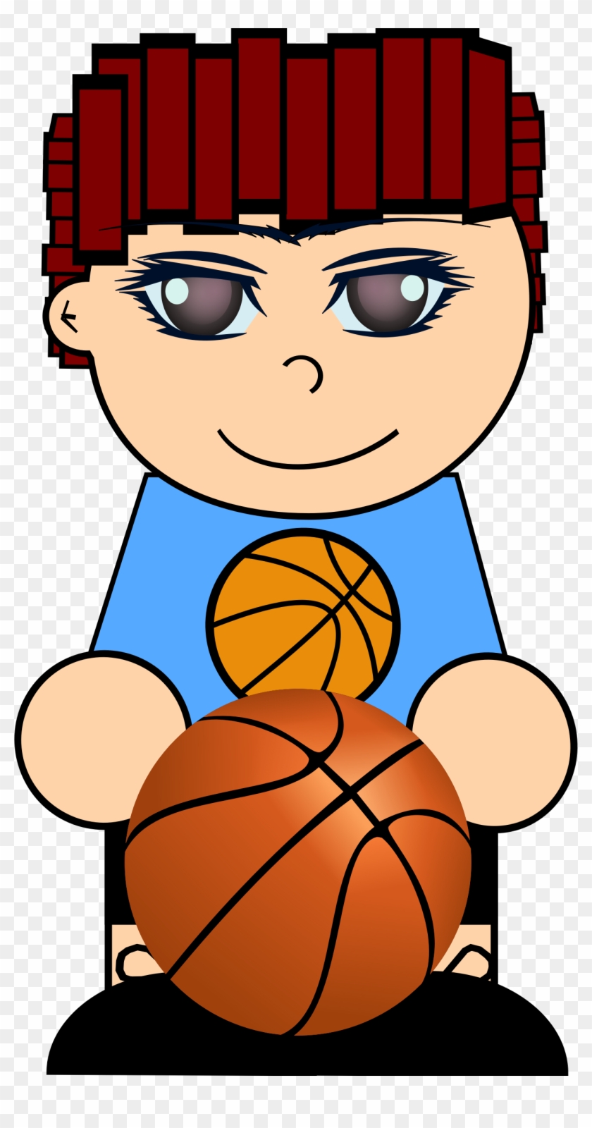 Boy With Basketball - Basketball Clip Art #288954