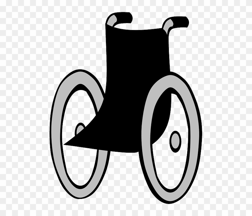 Black Wheelchair, Wheel Chair, Chairbound, Disabled, - Wózek Inwalidzki Clipart #289084