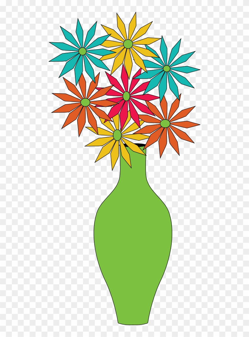 Vase Of Flowers Clip Art - Flowers In Vase Clip Art #290272