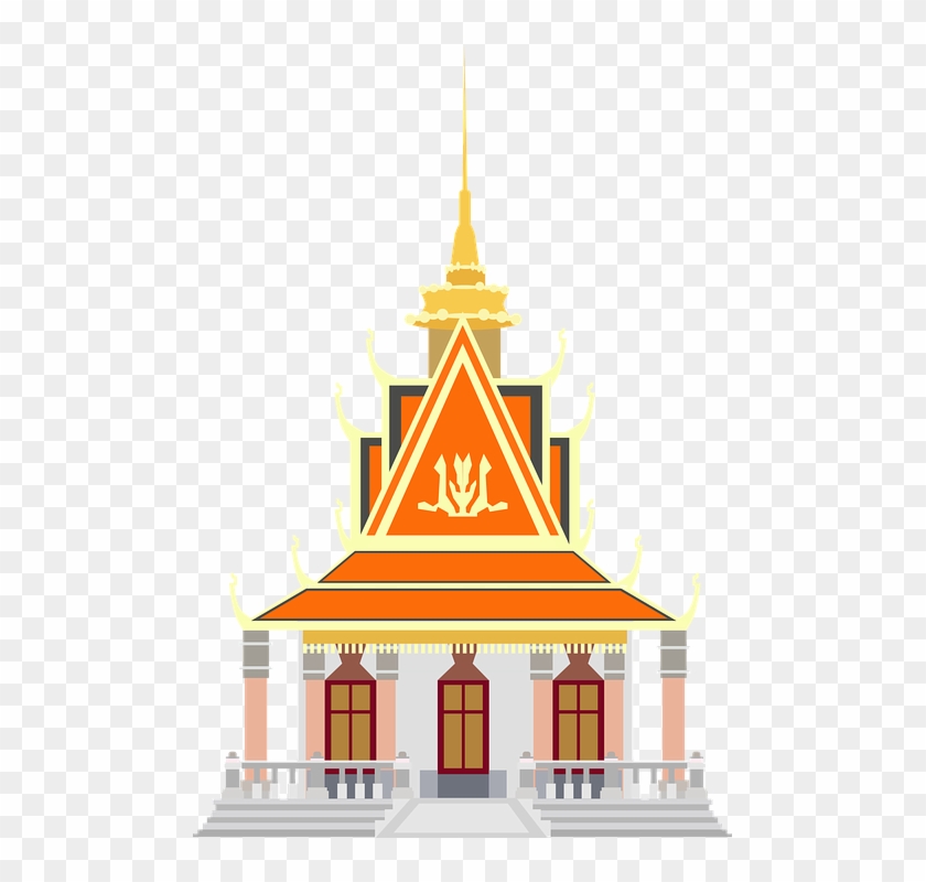 Church Building Cliparts 21, - Pagoda Cambodia Png #290274