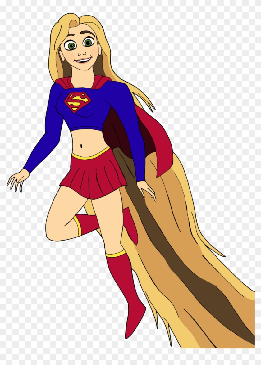 Rapunzel As Supergirl By Renthegodofhumor-d9aer9y - Rapunzel Supergirl #291158