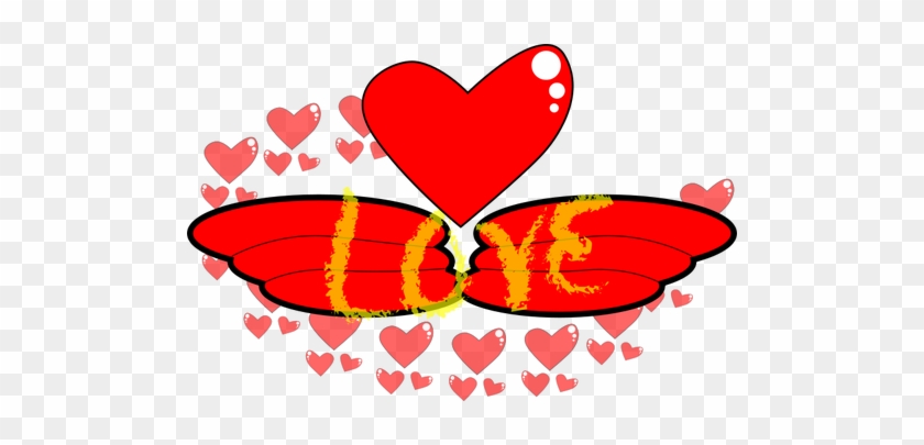 Vector Clip Art Of Wings Of Love - Clip Art #291515