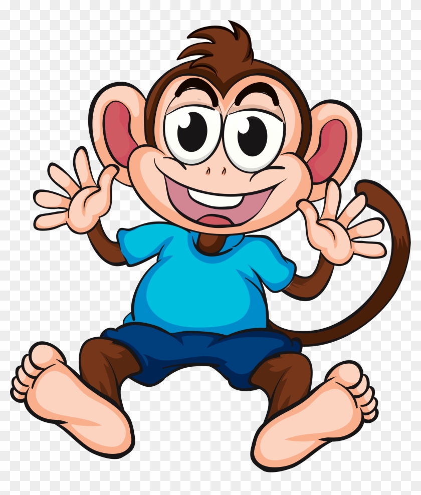 Chimpanzee Monkey Cartoon Clip Art - Chimpanzee Monkey Cartoon Clip Art #291800