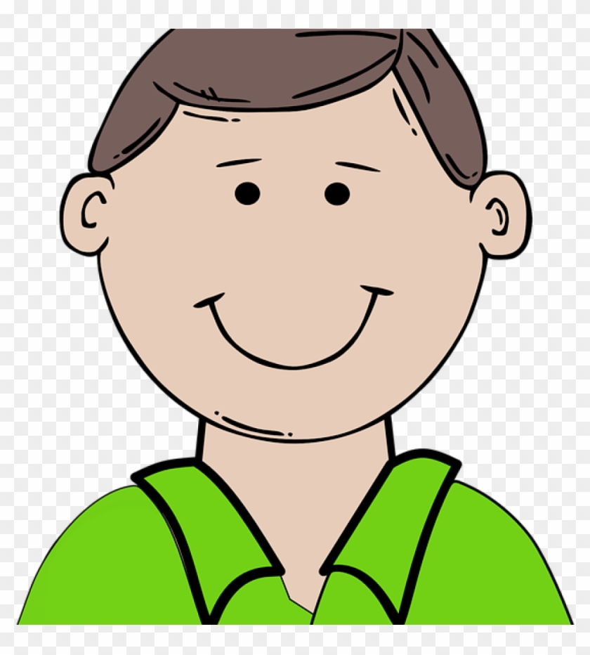 Dad Clipart Boy Happy Child Free Vector Graphic On - Cartoon Man Face