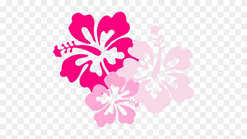 Pink Flowers Cartoon 22 High Resolution Wallpaper Within - Hawaii Flower #292093