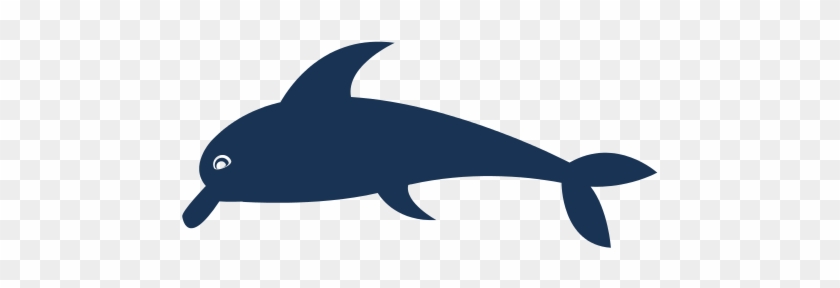 Cute Dolphin Silhouette Icon - Whale #292840