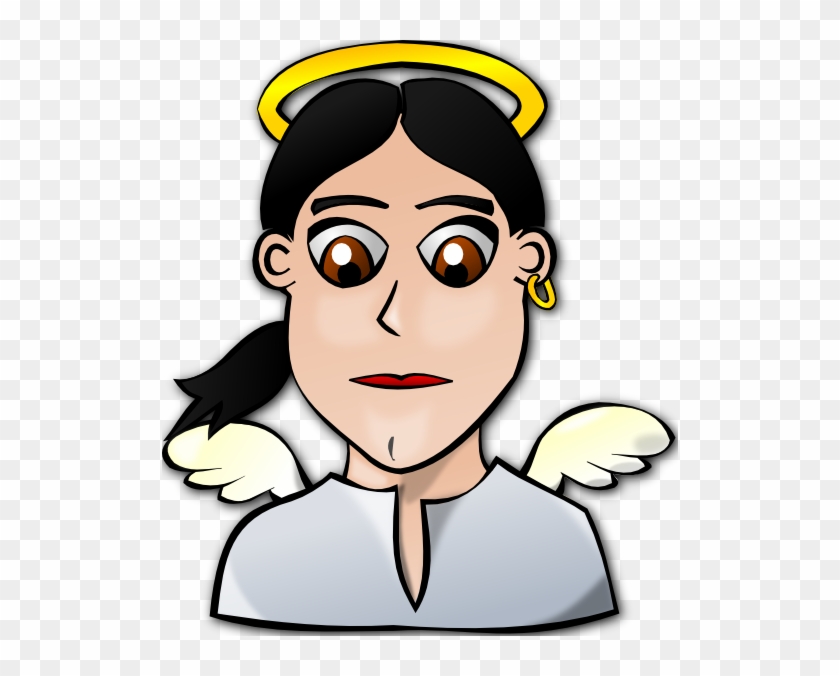 Cartoon Funny Faces Clip Art - Angelic Face Cartoon #293200