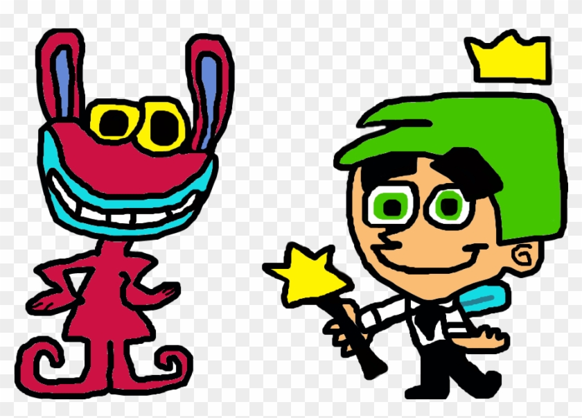 Nicktoons Ickis And Cosmo By Toonzmizer On Clipart - Nicktoons #293331