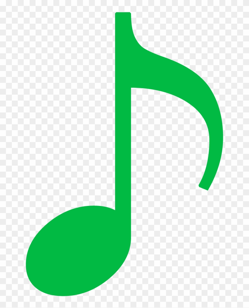 Online Clip Art Audio Sounds - Musical Notes Colour Green #293575