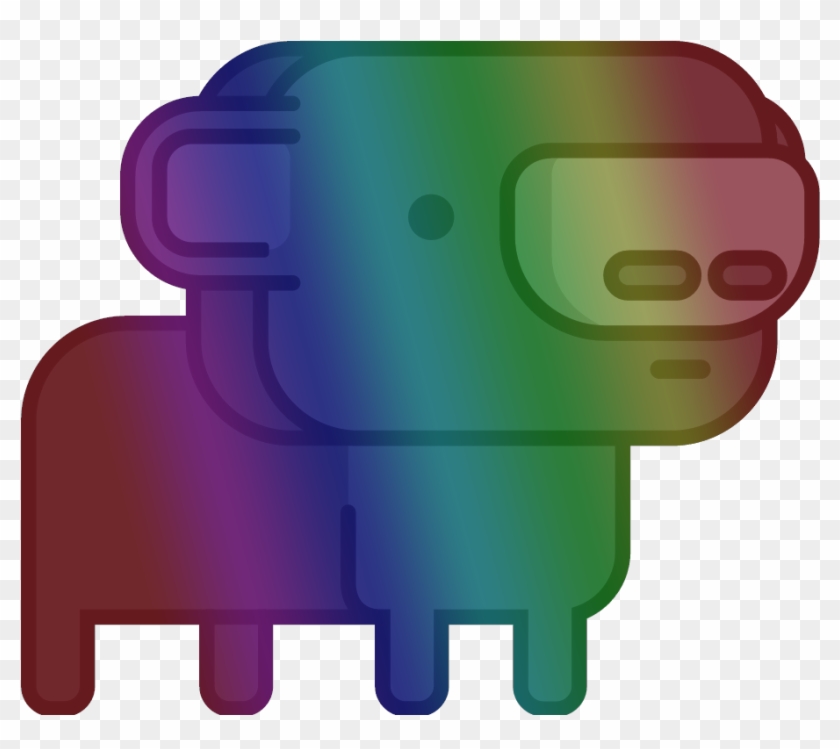 Hunt The Wumpus Clip Art - Rainbow Wumpus #293721