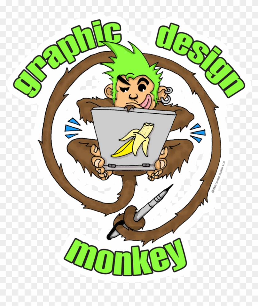 Graphic Design Monkey Logo By Shanemcelveen - Cartoon #294112