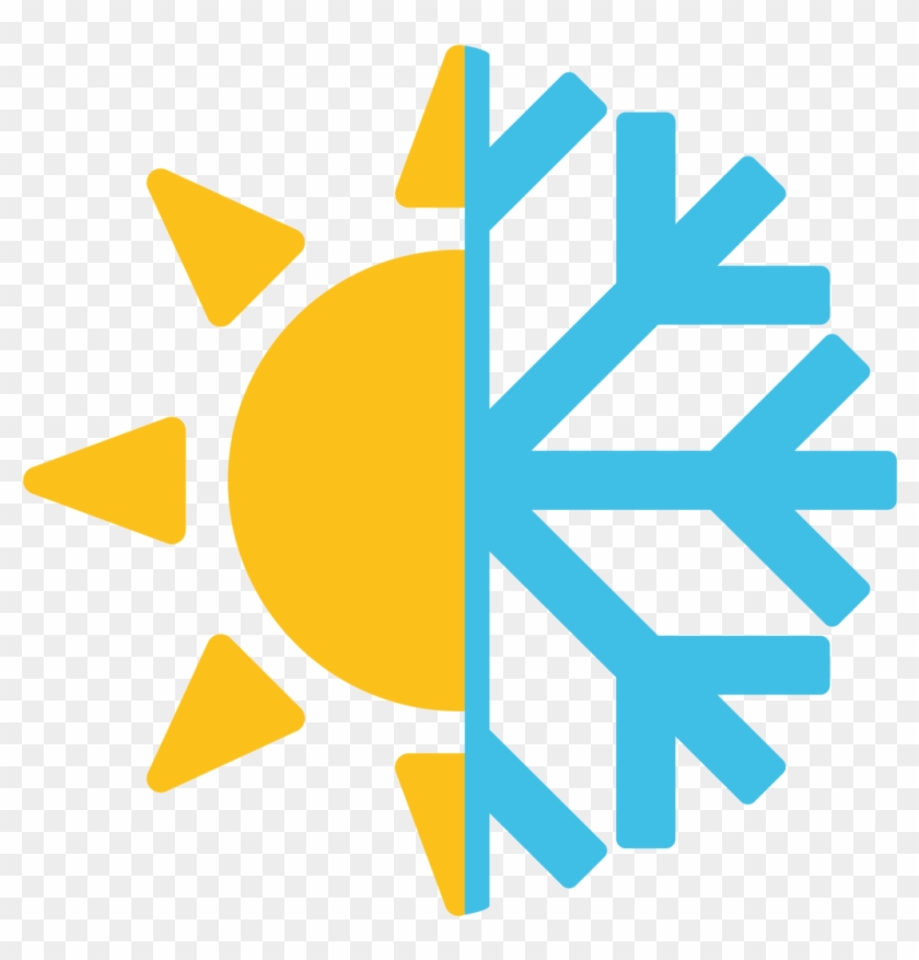 Snowflake Emoji Symbol Computer Icons - Heat And Cold Png #296198