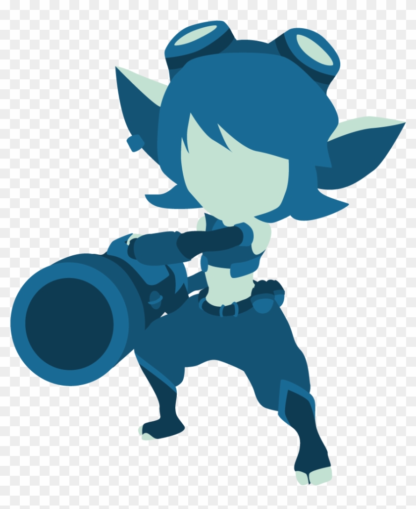 Tristana From Lol (blue) By Cakesake - Cartoon #296870