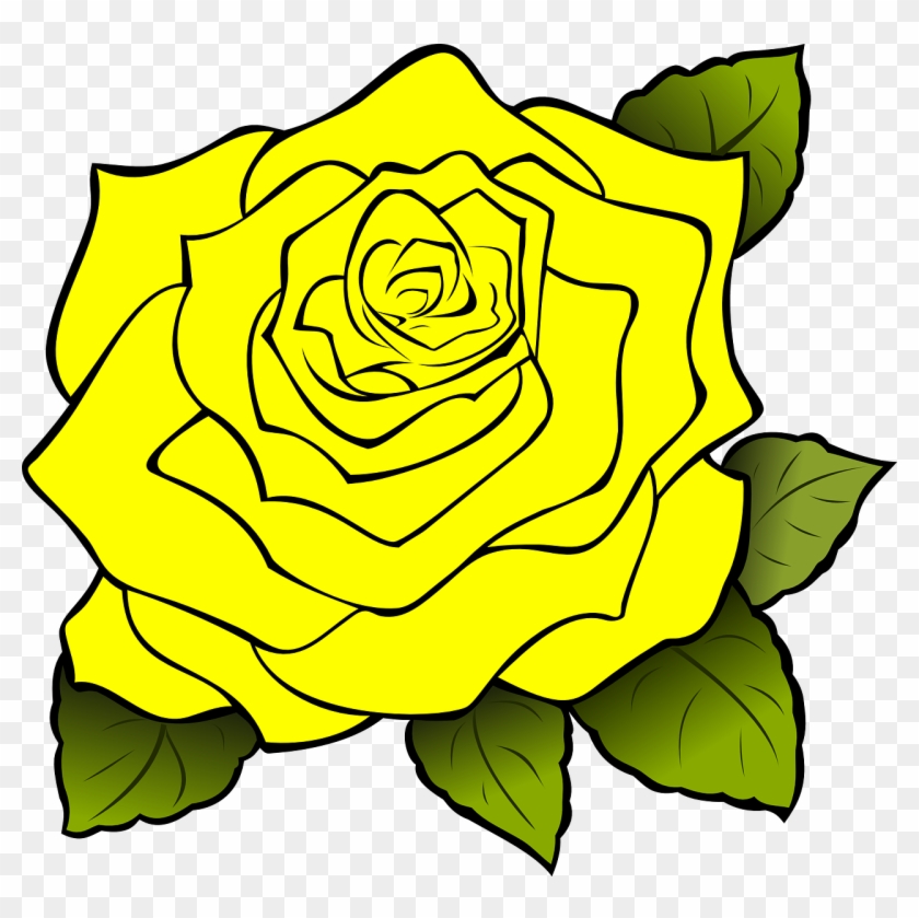 Yellow Rose Clipart Yellow Rose Clip Art At Clker Vector - Yellow Rose Of Texas Clipart #297329