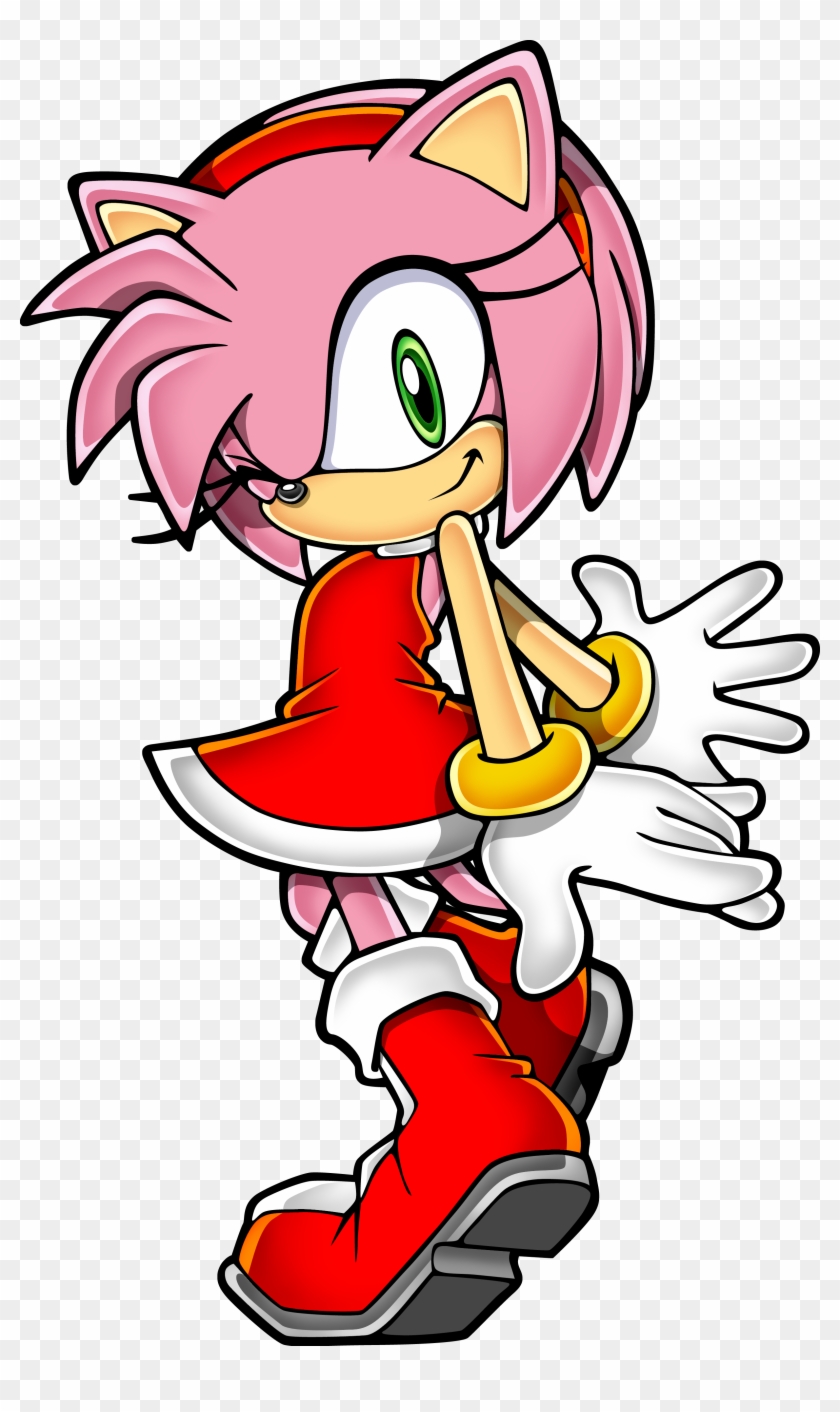 Amy Rose - Amy Rose Sonic Battle Sprites Transparent PNG