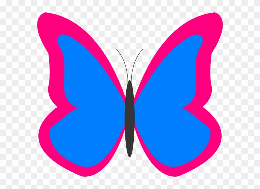 Bright Butterfly2 Clip Art - Bright Flower Clipart #297708