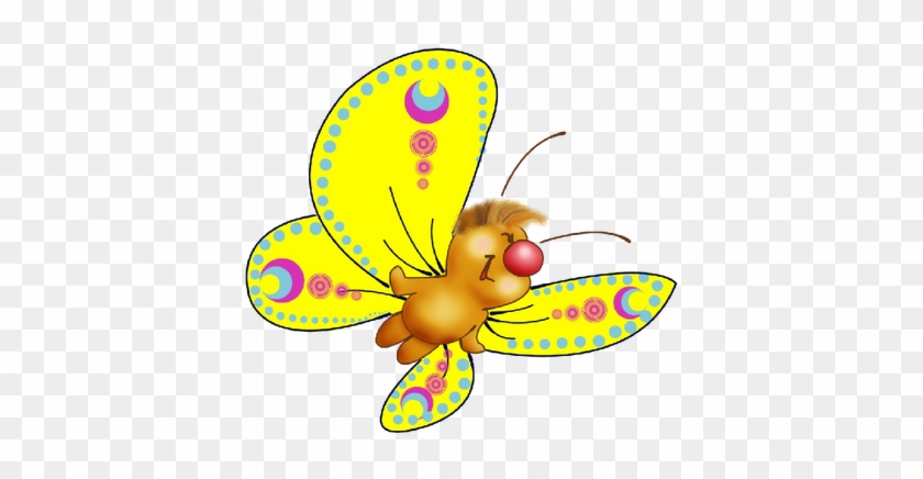 Free Clip Art Butterflies - Lady Butterfly Cartoon #298240