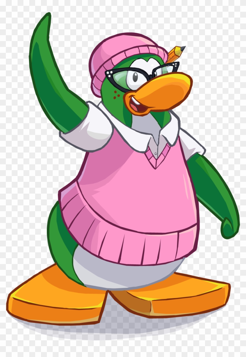 Aunt Arctic's Hat Feb - Club Penguin #298557