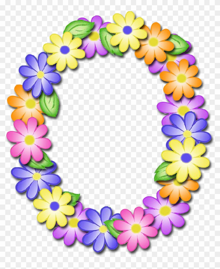Буквы с цветочками